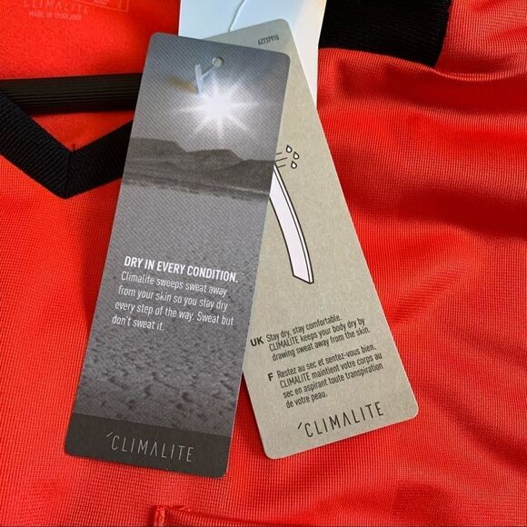 Adidas Mens Climalite Referee Jersey Short Sleeve Stripe Shirt - Picture 6 of 9